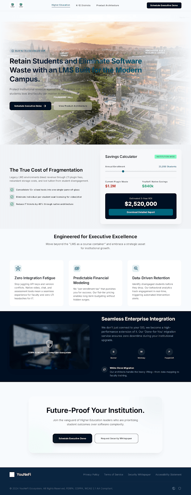 Higher Education Leadership Dashboard